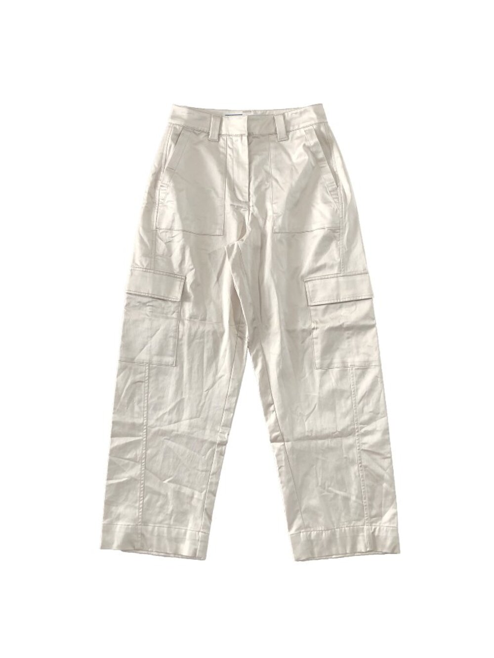 Old Navy Cargo Womans Size 0 Beige Cotton Rayon Extra High Rise Pants